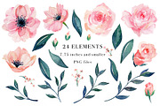 Sale- Blush & Blue Design Set, an Illustration by Art by Lin (Thumbnail 2 of 6)