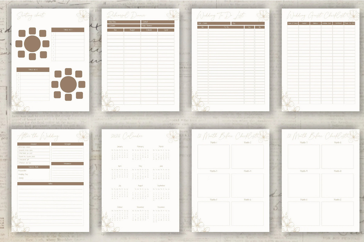 Printable Wedding Planner, a Stationery Template by Design House (Photo 5 of 18)