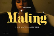 Maling Elegant Serif Font, a Serif Font by Perfectype (Thumbnail 1 of 8)