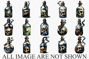 Whimsical Halloween Poison Potion, a Seasonal Illustration by Canvas Craft (Thumbnail 4 of 10)