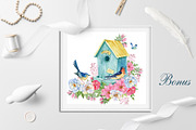 Peacocks and flowers/watercolor, an Illustration by MitrushovaArt (Thumbnail 6 of 7)