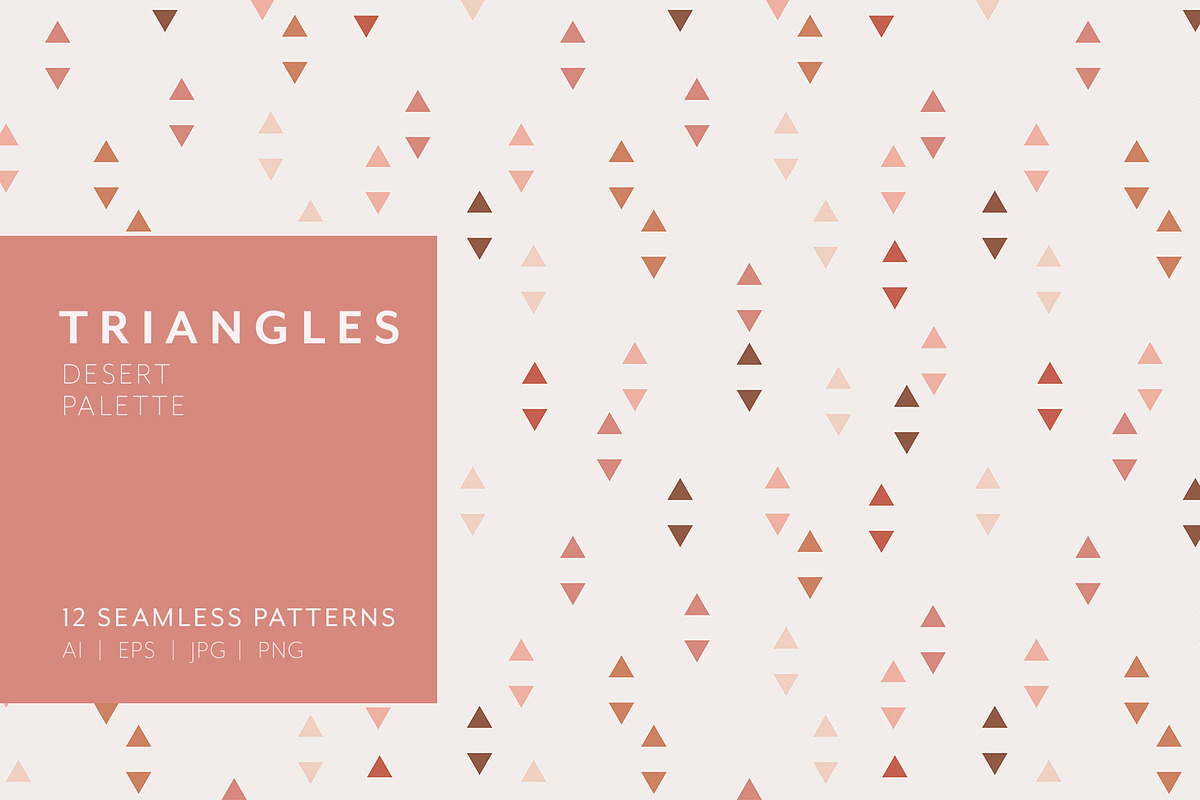 Triangle Patterns - Desert Palette, a Pattern Graphic by Megs Lang (Photo 1 of 6)