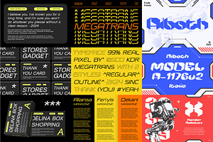 Techno Font Bundle 97% OFF