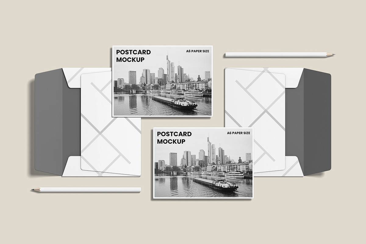 Postcard with Envelope Mockup, an Advertising Mockup by Compositing Studio (Photo 19 of 20)
