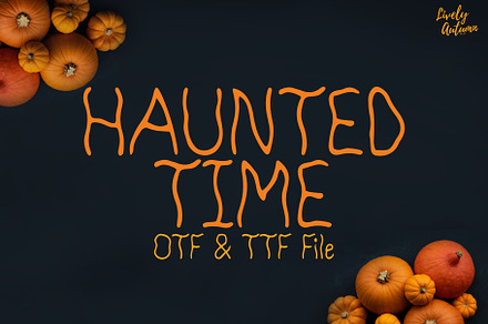 Haunted Time |Shaky handwriting font, a Sans Serif Font by LivelyAutumn11.11