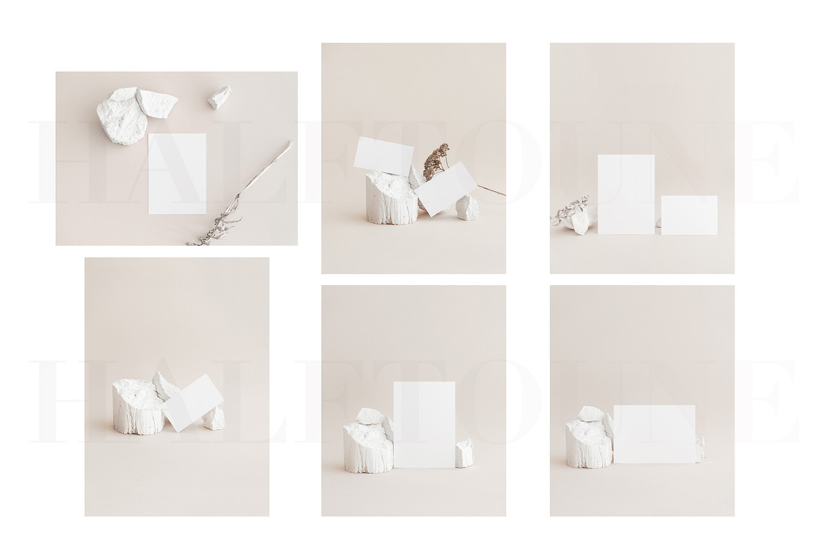Modern Neutral Card Mockup Bundle, a Mockup by HALFTOUNE (Photo 7 of 13)
