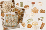 Cozy Autumn Cottagecore collection, a Seasonal Illustration by AlenaVlasko stock Market (Thumbnail 1 of 6)