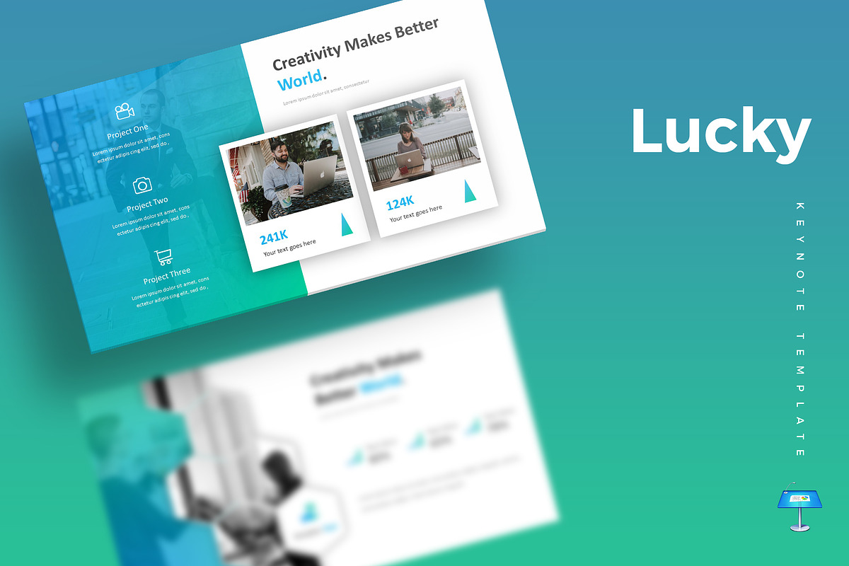 Lucky - Keynote Template, a Presentation Template by AQR Studio ...