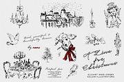 A Line for Christmas, a Seasonal Illustration by Purple (Thumbnail 1 of 13)