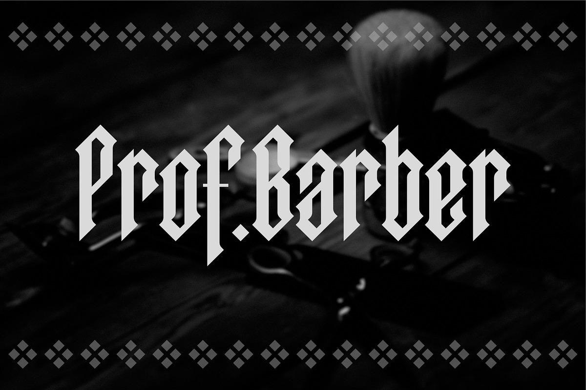 Midnight Blackletter Display Font, a Blackletter Font by MenkType Studio (Photo 3 of 6)