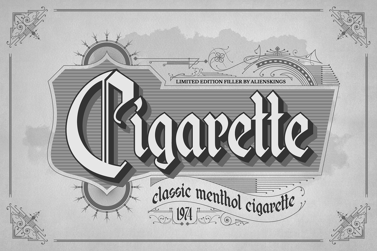 Aluvemskrew, a Blackletter Font by ilhamtaro (Photo 3 of 11)