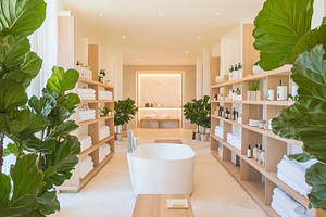 Spacious eco-style bathroom with fre, a Photo by Dvoevnore photos