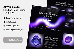 Rumi - AI Landing Page, a Landing Page Template by Rozepaars Design