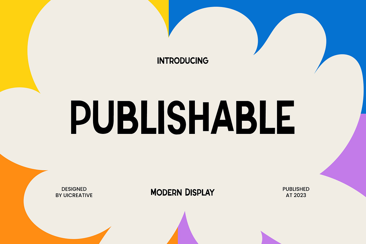 Publishable Modern Display Font, a Script Font by UICreative (Photo 1 of 13)
