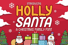 Holly Santa - Christmas Family Font
