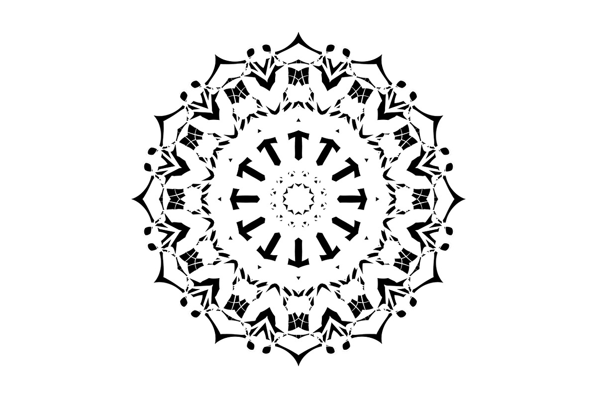 Ornamental Black White Mandala Pack, a Decorative Illustration by NJ Himel (Photo 36 of 103)