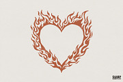 Flaming Heart PNG, Fiery Heart, an Illustration by SharpMarketplace (Thumbnail 1 of 4)