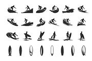 Surfing With Surfboards SVG Bundle, a Person Illustration by Gfx Expert Team (Thumbnail 3 of 3)