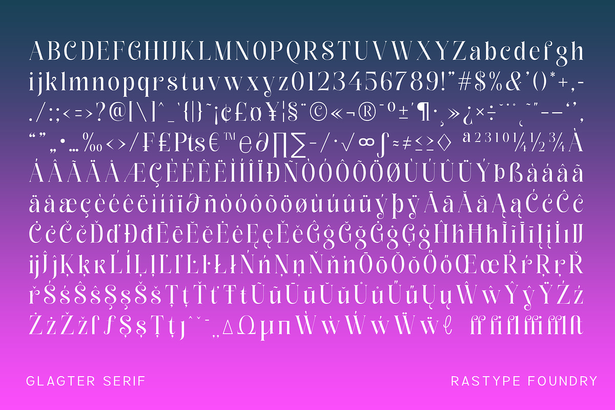 Glagter Normal - Family Font, a Serif Font by Rastype (Photo 15 of 15)