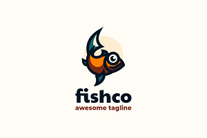 Fishco Simple Mascot Logo, a Branding & Logo Template by Artnivora.Std