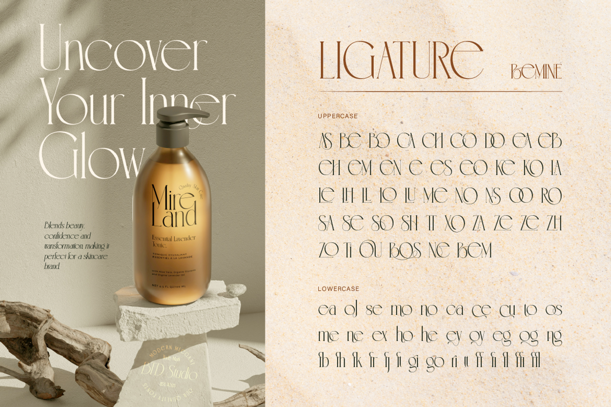 Bemine, a Serif Font by Burntilldead (Photo 6 of 12)