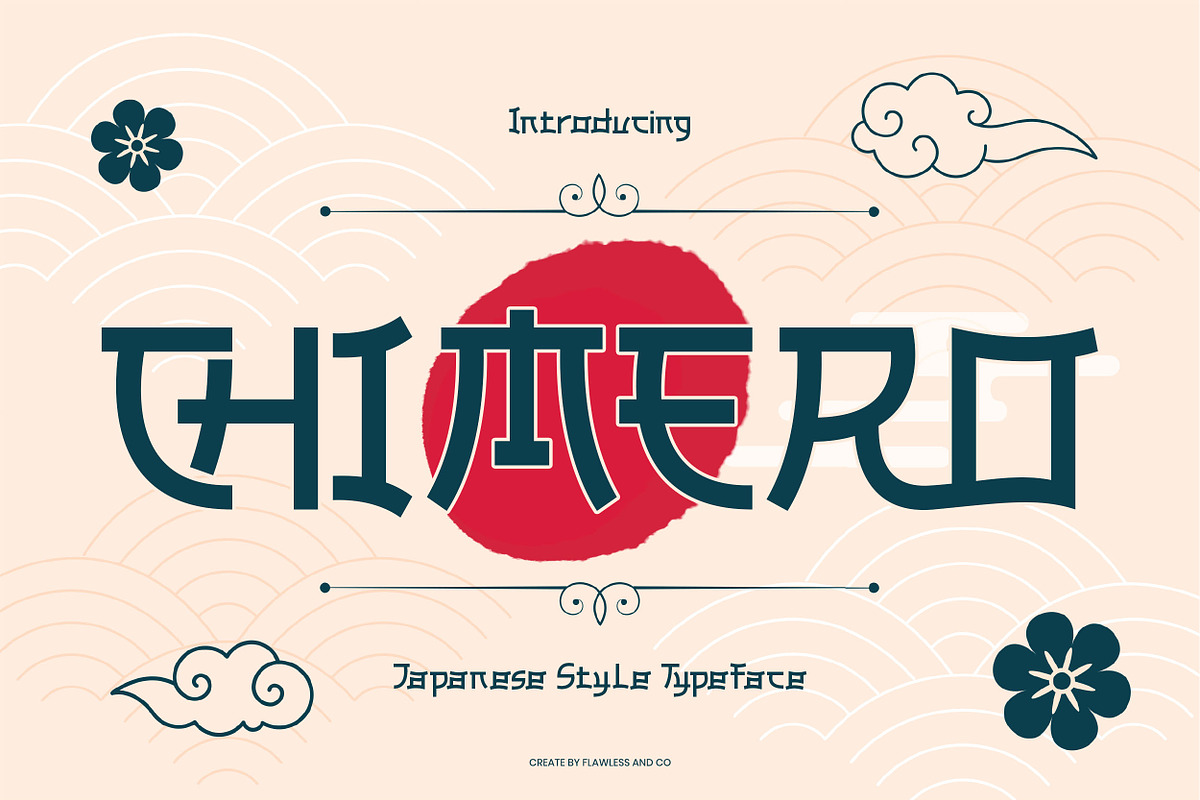 Chimero - Japanese Style Font, a Font by Flawless And Co (Photo 1 of 10)
