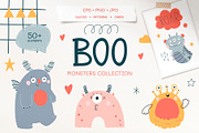 Boo - cute monsters collection, an Animal Illustration by Mariart_i (Thumbnail 1 of 8)