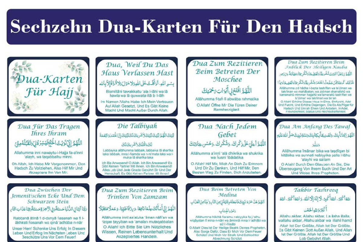 German Hajj Dua Card| Hajj Dua Karte, a Card Template by DigitalsDesigns (Photo 2 of 2)