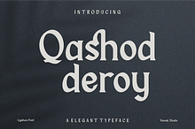 Qashod deroy - Vintage Font