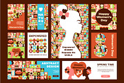 Mosaic Feminine Design Set, a Decorative Illustration by Lettering_Logo (Thumbnail 2 of 8)