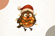 Christmas Robin Bird PNG, an Illustration by Watercolor design (Thumbnail 1 of 6)