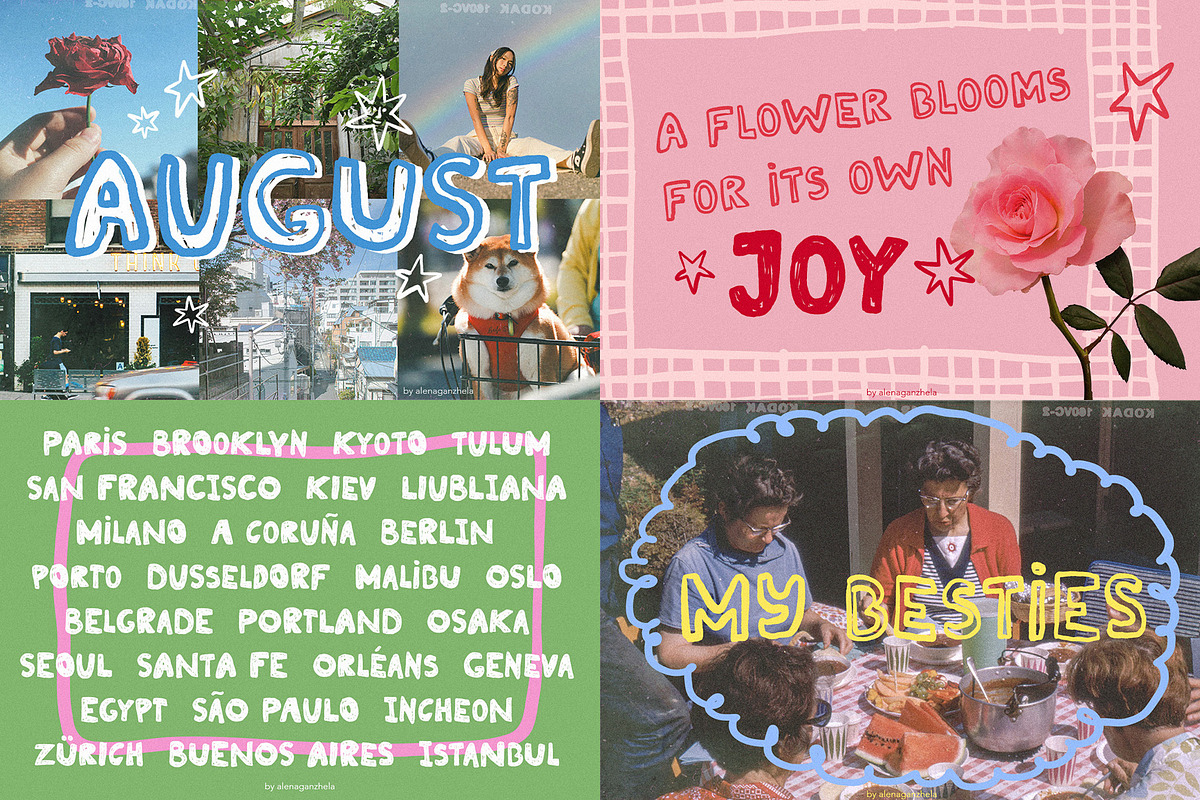 Handwritten FONT BUNDLE, a Handwritten Font by alenaganzhela (Photo 3 of 22)