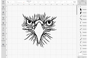 Eagle svg png dxf, bird clipart, an Animal Illustration by Bila Vorona (Thumbnail 3 of 7)
