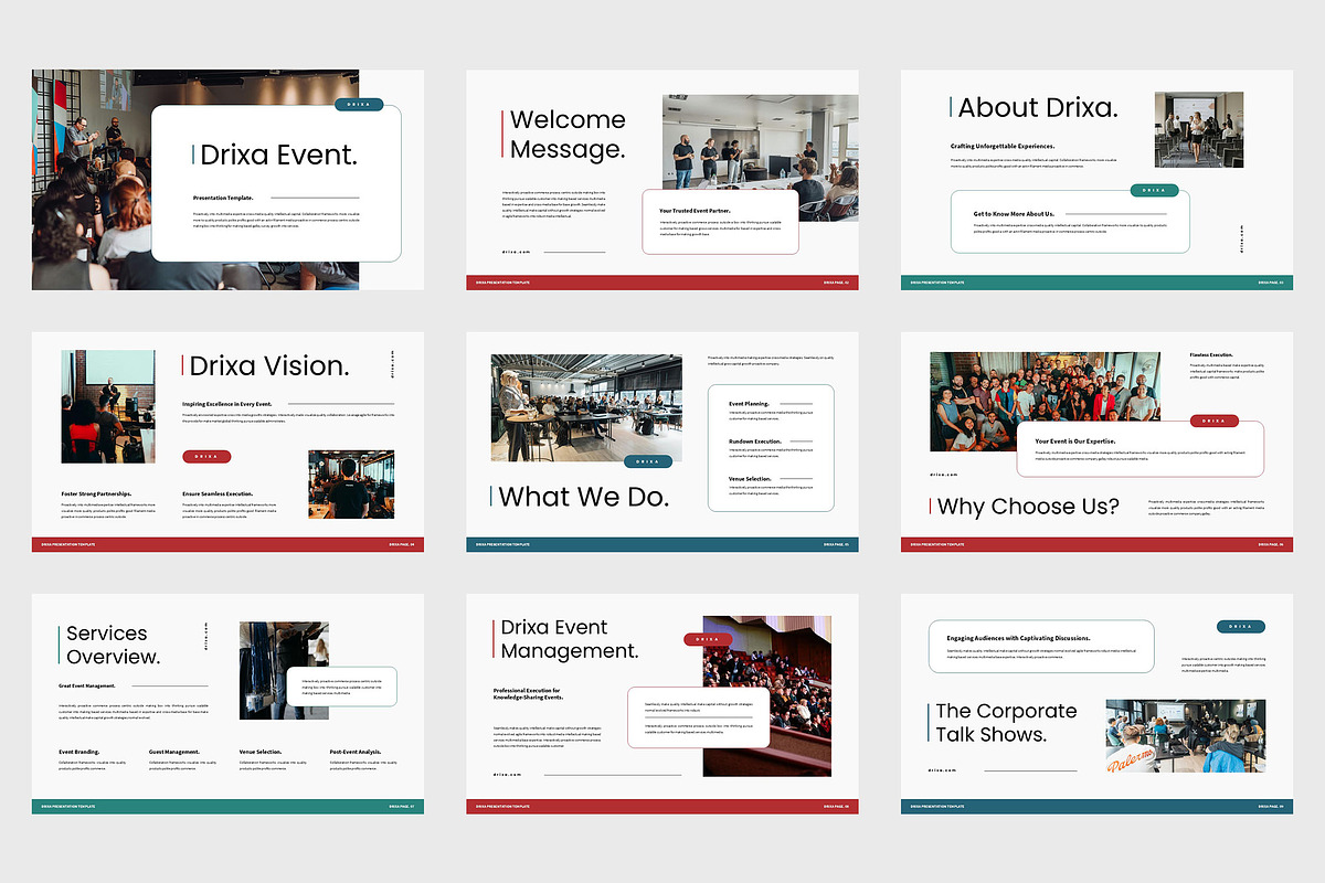 Drixa : Event Powerpoint, a Presentation Template by Punkl Camp (Photo 2 of 9)