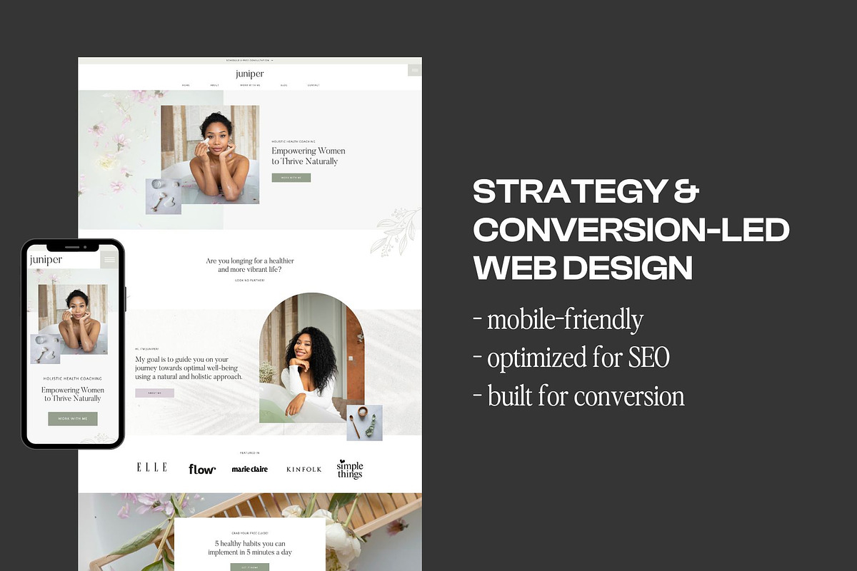 Juniper: Showit website template, a Templates & Theme by Aspen Creative Studio (Photo 3 of 4)