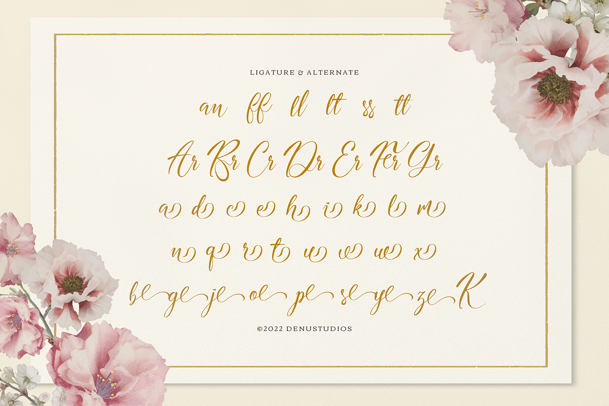 Nomesyl Bridella Beauty Calligraphy, a Script Font by Denustudios (Photo 12 of 12)