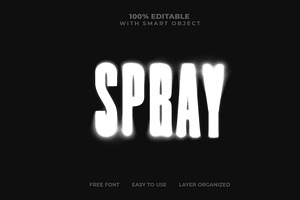 Spray Paint Text Effect PSD, a Layer Style Add-On by Md Jahidul99