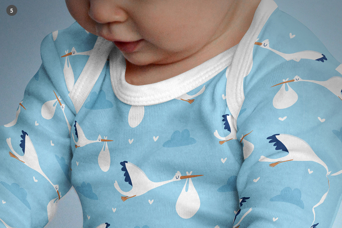 Baby Longsleeve Growsuit Mock-ups, a Print Template by BlackMocca (Photo 8 of 19)