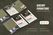 Greeny Furniture - Bifold Brochure, a Brochure Template by AQR Studio (Thumbnail 1 of 2)