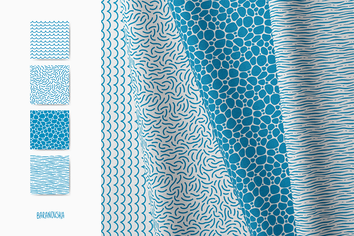 Collection of patterns Marine Denim, a Pattern Graphic by Baranovska (Photo 6 of 8)