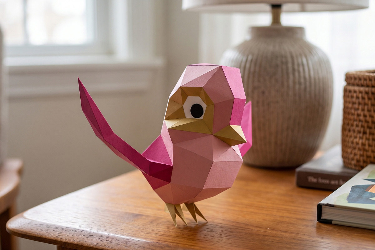 Sparrow bird - 3d papercraft, a Card Template by PAPER amaze (Photo 3 of 4)