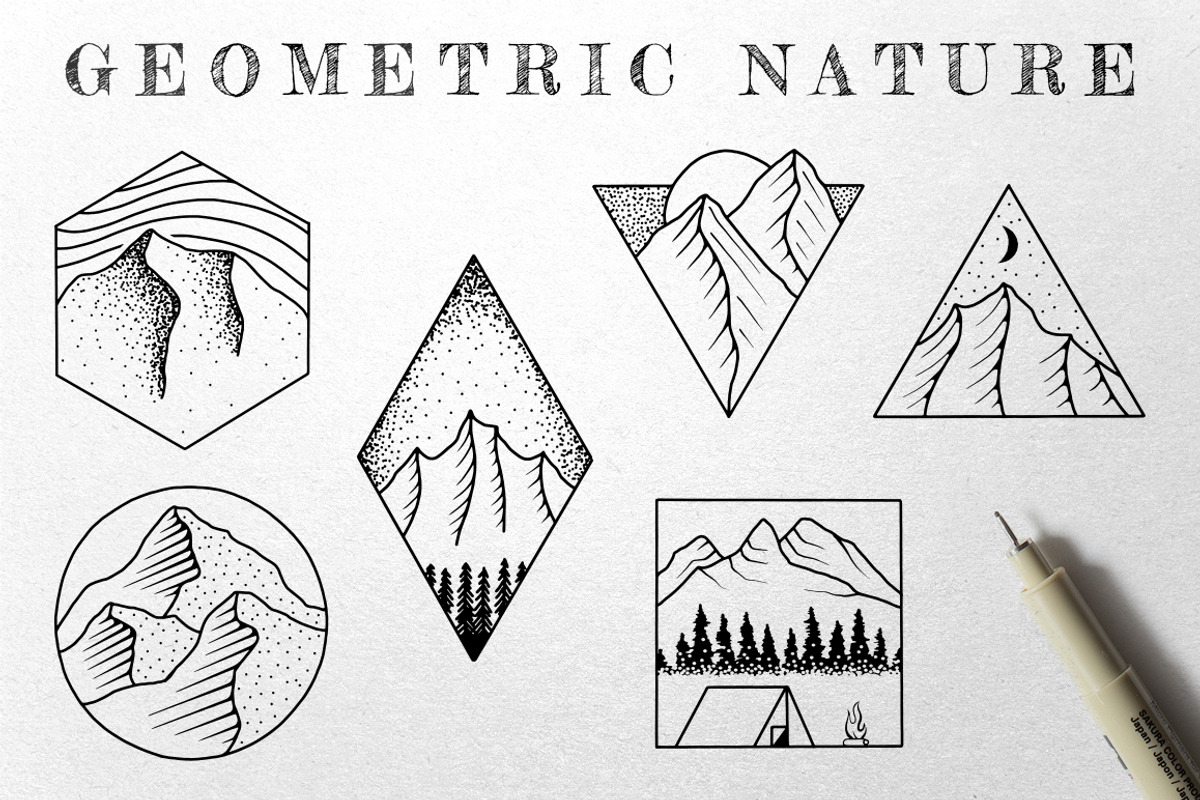 Geometric Nature Illustrations, an Illustration by Build Interactive (Photo 1 of 7)