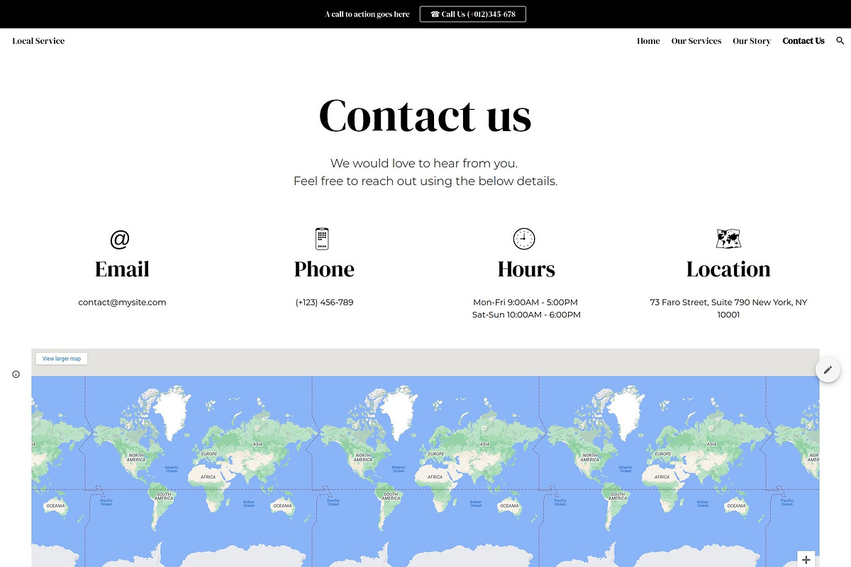 Services 2 / Google Site Wireframe, a Templates & Theme by Template Heaven (Photo 4 of 4)