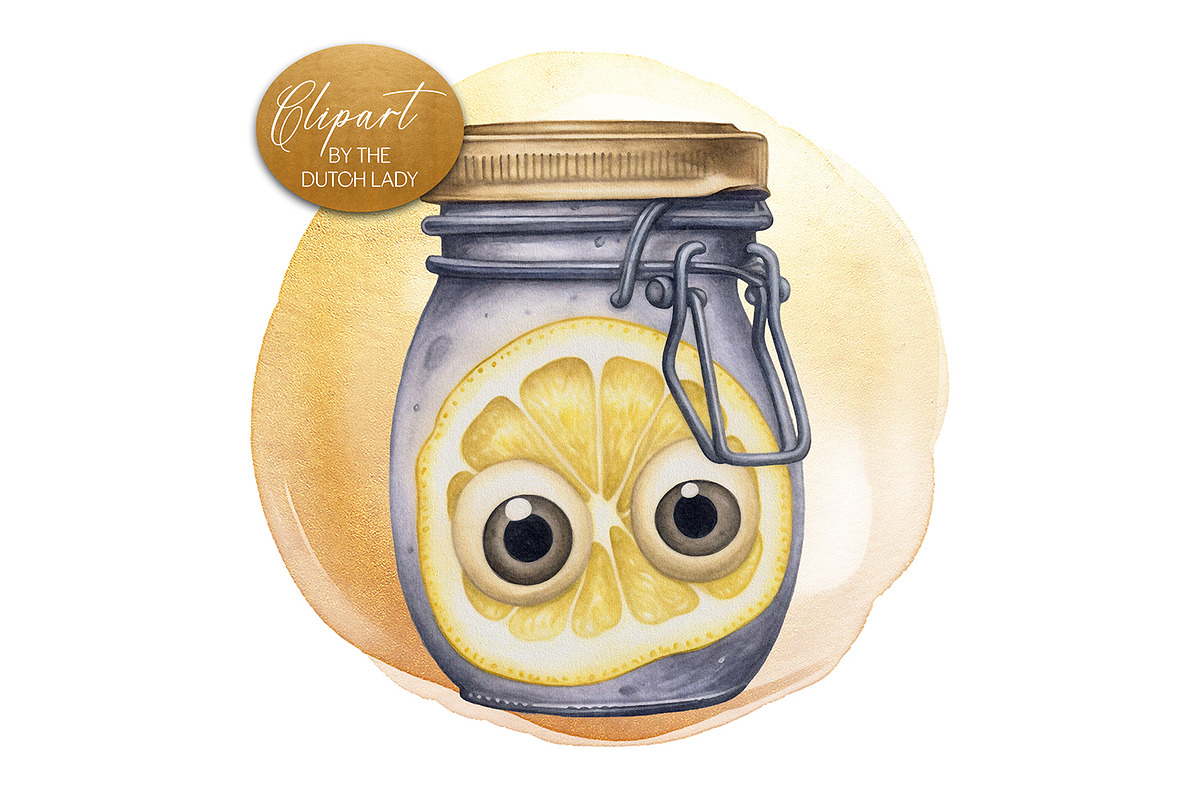 Preserved Vegetables Clipart Set, a Food Illustration by The Dutch Lady Designs (Photo 2 of 7)