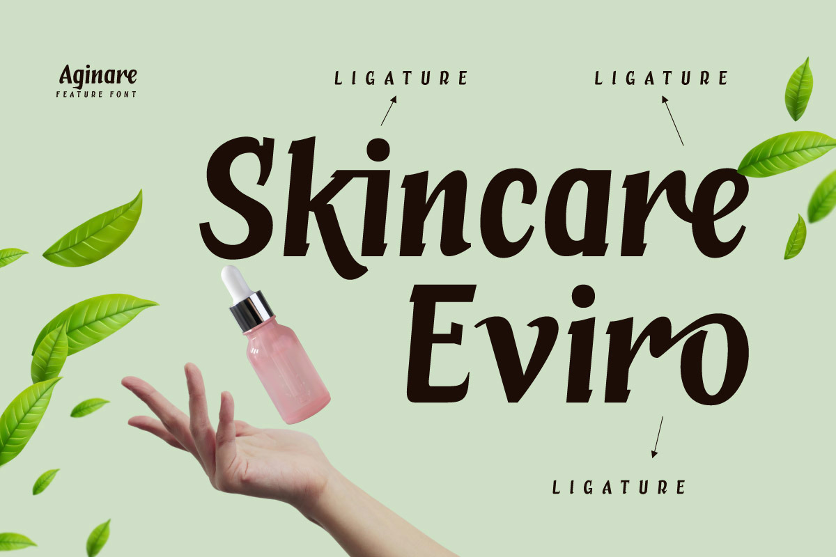 Aginare - Cosmetic Display Font, a Serif Font by twinstd (Photo 9 of 9)