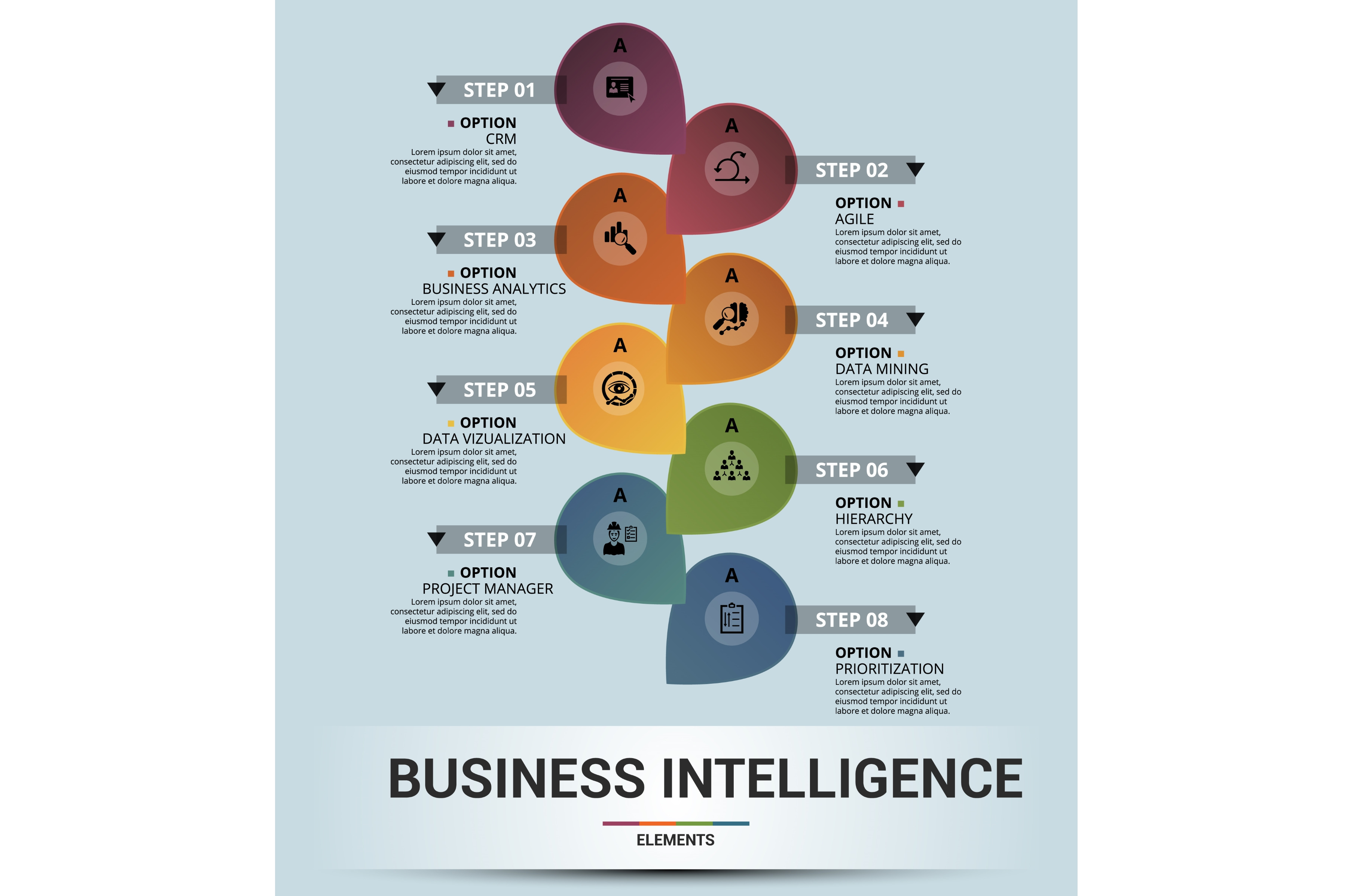 Infographic Business Intelligence, an Object Illustration by ...