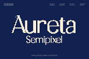 CS Aureta Semipixel, a Sans Serif Font by Craft Supply Co. (Thumbnail 1 of 8)