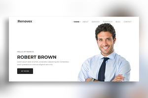 Renovex - Portfolio HTML Template, a Bootstrap Template by nandinigraphics