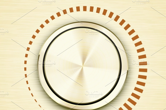 Gold Metallic Volume Knob