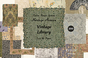 VINTAGE LIBRARY Textile, Lace, Paper, an Object Graphic by Lana Elanor (Thumbnail 1 of 14)